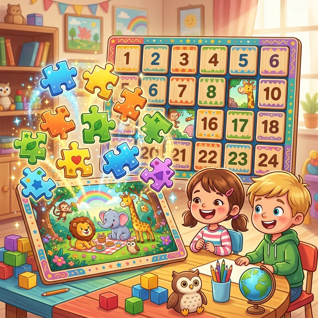 005. Puzzle Flip - Numbers - PreA1